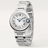 Cartier Ballon Bleu De Cartier White Dial Silver Steel Strap Watch for Women - W69010Z4 Buy Now By Cartier