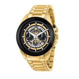 Maserati Traguardo Skeleton Black Dial Gold Steel Strap Watch For Men - R8873612058 Buy Now By Maserati