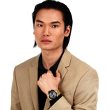 Maserati Traguardo Skeleton Black Dial Gold Steel Strap Watch For Men - R8873612058 Buy Now By Maserati