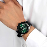 Maserati Traguardo Chronograph Green Dial Black Silicone Strap Watch For Men - R8871612043 Buy Now By Maserati