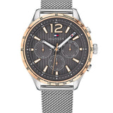 Tommy Hilfiger Gavin Chronograph Quartz Grey Dial Silver Mesh Bracelet Watch for Men - 1791466 Buy Now By Tommy Hilfiger