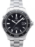 Tag Heuer Aquaracer Caliber 5 Automatic Black Dial Silver Steel Strap Watch for Men - WAK2110.BA0830 Buy Now By Tag Heuer