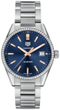 Tag Heuer Carrera Quartz Diamonds Blue Dial Silver Steel Strap Watch for Women - WAR1114.BA0601 Buy Now By Tag Heuer