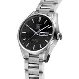 Tag Heuer Carrera Calibre 5 Automatic Black Dial Silver Steel Strap Watch for Men - WAR201A.BA0723 Buy Now By Tag Heuer