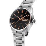 Tag Heuer Carrera Calibre 5 Automatic Black Dial Silver Steel Strap Watch for Men - WAR201C.BA0723 Buy Now By Tag Heuer