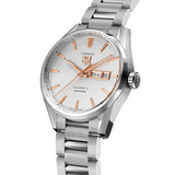 Tag Heuer Carrera Calibre 5 White Dial Silver Steel Strap Watch for Men - WAR201D.BA0723 Buy Now By Tag Heuer