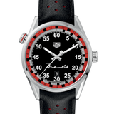 Tag Heuer Carrera Muhammad Ali Calibre 5 Black Dial Black Leather Strap Watch for Men - WAR2A11.FC6337 Buy Now By Tag Heuer