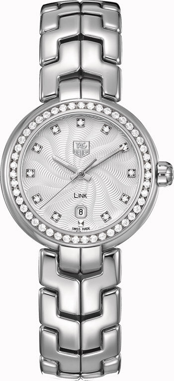 Tag Heuer Link Diamonds Silver Dial Silver Steel Strap Watch for Women - WAT1414.BA0954 Buy Now By Tag Heuer
