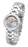 Tag Heuer Link Trilogy Cameron Diaz Diamonds Mother of Pearl Dial Silver Steel Strap Watch for Women - WAT1419.BA0954 Buy Now By Tag Heuer