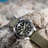 Tag Heuer Aquaracer Black Dial Khakhi Green NATO Strap Watch for Men - WAY101E.FC8222 Buy Now By Tag Heuer