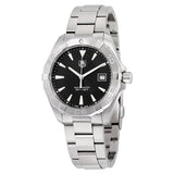 Tag Heuer Aquaracer Quartz Black Dial Silver Steel Strap Watch for Men - WAY1110.BA0928 Buy Now By Tag Heuer