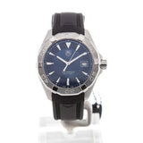 Tag Heuer Aquaracer Quartz Blue Dial Black Rubber Strap Watch for Men - WAY1112.FT8021 Buy Now By Tag Heuer