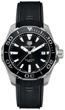 Tag Heuer Aquaracer Black Dial Black Rubber Strap Watch for Men - WAY111A.FT6151 Buy Now By Tag Heuer
