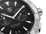 Tag Heuer Aquaracer Quartz Black Dial Silver Steel Strap Watch for Men - WAY111Z.BA0928 Buy Now By Tag Heuer