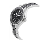 Tag Heuer Aquaracer Quartz Black Dial Two Tone Steel Strap Watch for Men - WAY131A.BA0913 Buy Now By Tag Heuer