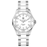 Tag Heuer Aquaracer Diamonds White Dial Two Tone Steel Strap Watch for Women - WAY131D.BA0914 Buy Now By Tag Heuer