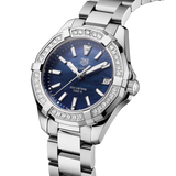 Tag Heuer Aquaracer Quartz Diamonds Blue Dial Silver Steel Strap Watch for Women - WAY131N.BA0748 Buy Now By Tag Heuer