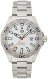 Tag Heuer Aquaracer Calibre 5 Automatic White Dial Silver Steel Strap Watch for Men - WAY2013.BA0927 Buy Now By Tag Heuer