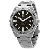 Tag Heuer Aquaracer Automatic Black Dial Silver Steel Strap Watch for Men - WAY2010.BA0927 Buy Now By Tag Heuer
