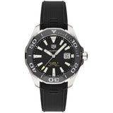 Tag Heuer Aquaracer Calibre 5 Automatic Black Dial Black Rubber Strap Watch for Men - WAY201A.FT6142 Buy Now By Tag Heuer