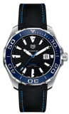 Tag Heuer Aquaracer Calibre 5 Automatic Black Dial Black Nylon Strap Watch for Men - WAY201C.FC6395 Buy Now By Tag Heuer