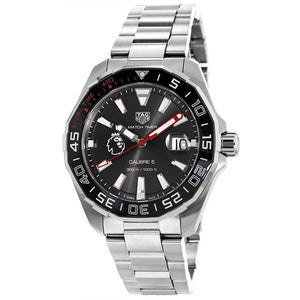 Tag Heuer Aquaracer Calibre 5 Premiere League Edition Black Dial Silver Stainless Steel Watch for Men - WAY201D.BA0927 Buy Now By Tag Heuer