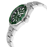Tag Heuer Aquaracer Calibre 5 Green Dial Silver Steel Strap Watch for Men - WAY201S.BA0927 Buy Now By Tag Heuer