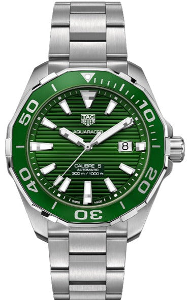 Tag Heuer Aquaracer Green Dial Watch for Men - WAY201S.BA0927 Buy Now By Tag Heuer