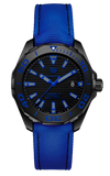 Tag Heuer Aquaracer Calibre 5 Automatic Titanium Blue Dial Blue Nylon Strap Watch for Gents - WAY208B.FC6382 Buy Now By Tag Heuer