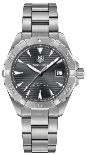 Tag Heuer Aquaracer Automatic Anthracite Grey Dial Silver Steel Strap Watch for Men - WAY2113.BA0928 Buy Now By Tag Heuer