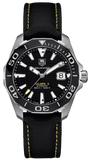 Tag Heuer Aquaracer Calibre 5 Automatic Black Dial Black Nylon Strap Watch for Men - WAY211A.FC6362 Buy Now By Tag Heuer