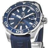 Tag Heuer Aquaracer Calibre 5 Blue Dial Blue Silicone Strap Watch for Men - WAY211C.FT6155 Buy Now By Tag Heuer
