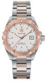 Tag Heuer Aquaracer Calibre 5 Automatic White Dial Two Tone Steel Strap Watch for Men - WAY2150.BD0911 Buy Now By Tag Heuer
