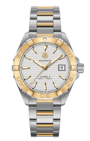 Tag Heuer Aquaracer Automatic White Dial Two Tone Steel Strap Watch for Men - WAY2151.BD0912 Buy Now By Tag Heuer