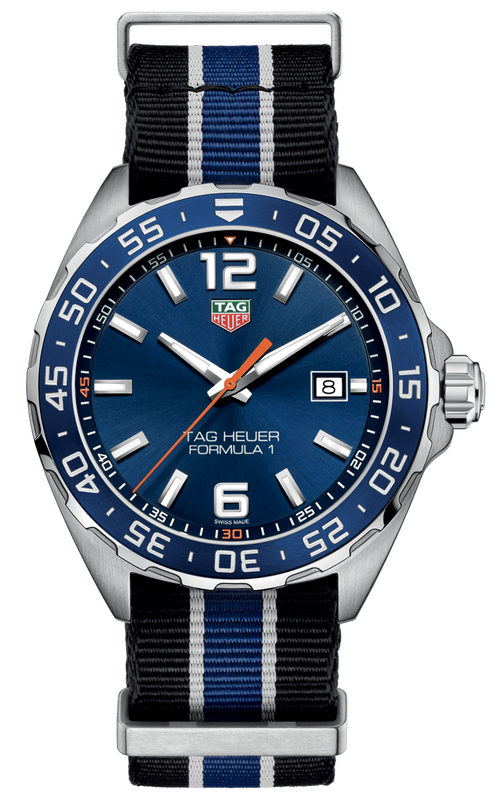 Tag Heuer Formula 1 Quartz Blue Dial Two Tone NATO Strap Watch for Men - WAZ1010.FC8197 Buy Now By Tag Heuer