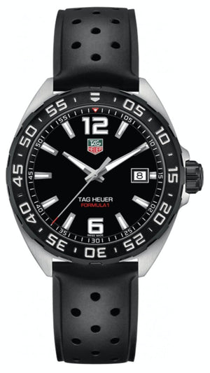 Tag Heuer Formula 1 Quartz Black Dial Black Rubber Strap Watch for Men - WAZ1110.FT8023 Buy Now By Tag Heuer