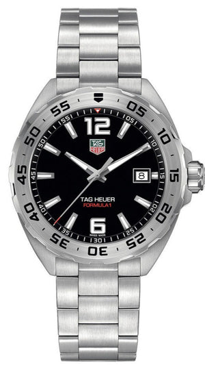 Tag Heuer Formula 1 Black Dial Silver Steel Strap Watch for Men - WAZ1112.BA0875 Buy Now By Tag Heuer