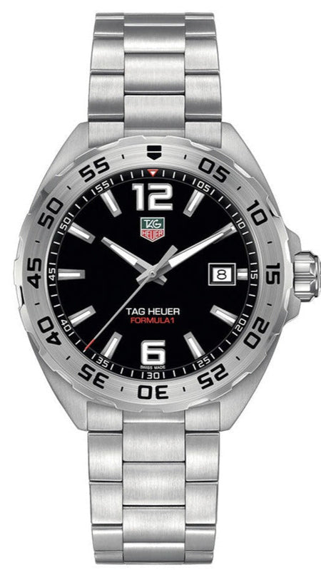 Tag Heuer Formula 1 Black Dial Silver Steel Strap Watch for Men - WAZ1112.BA0875 Buy Now By Tag Heuer