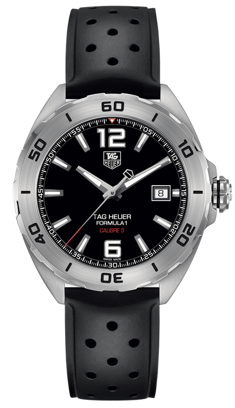 Tag Heuer Formula 1 Automatic Black Dial Black Rubber Strap Watch for Men - WAZ2113.FT8023 Buy Now By Tag Heuer