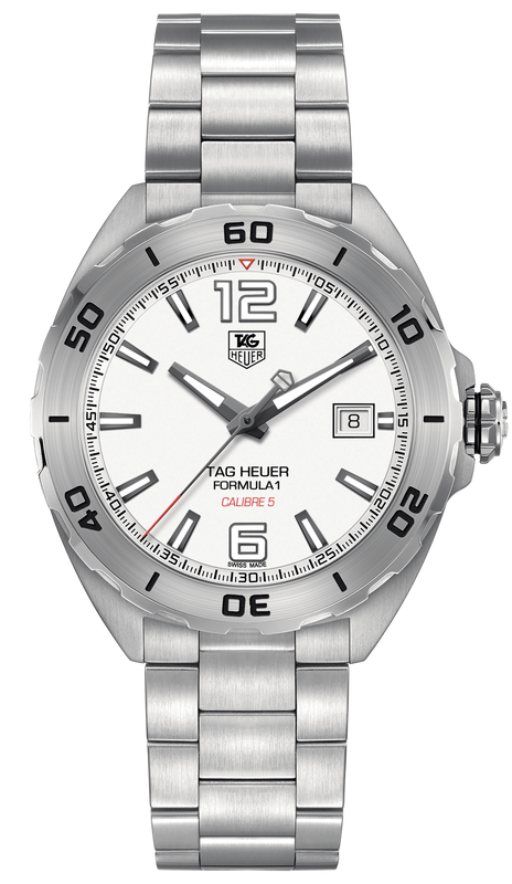 Tag Heuer Formula 1 Calibre 5 Automatic White Dial Silver Steel Strap Watch for Men - WAZ2114.BA0875 Buy Now By Tag Heuer