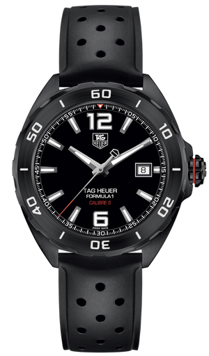 Tag Heuer Formula 1 Automatic Black Dial Black Rubber Strap Watch for Men - WAZ2115.FT8023 Buy Now By Tag Heuer