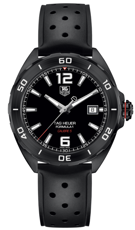 Tag Heuer Formula 1 Automatic Black Dial Black Rubber Strap Watch for Men - WAZ2115.FT8023 Buy Now By Tag Heuer