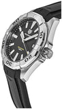 Tag Heuer Aquaracer Quartz Black Dial Black Rubber Strap Watch for Men - WBD1110.FT8021 Buy Now By Tag Heuer