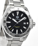 Tag Heuer Aquaracer Black Dial Silver Steel Strap Watch for Men - WBD1110.BA0928 Buy Now By Tag Heuer