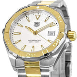 Tag Heuer Aquaracer Quartz White Dial Two Tone Steel Strap Watch for Men - WAY1120.BB0930 Buy Now By Tag Heuer