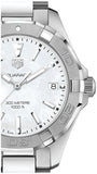 Tag Heuer Aquaracer Mother of Pearl Dial Silver Steel Strap Watch for Women - WBD131A.BA0748 Buy Now By Tag Heuer