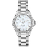 Tag Heuer Aquaracer Diamonds Mother of Pearl Dial Silver Steel Strap Watch for Women - WBD131B.BA0748 Buy Now By Tag Heuer