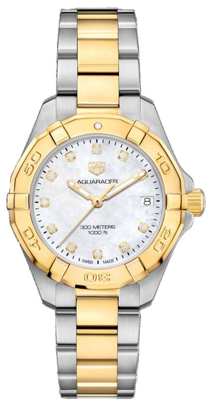 Tag Heuer Aquaracer White Mother of Pearl Dial Watch for Women - WBD1322.BB0320 Buy Now By Tag Heuer