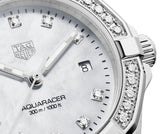 Tag Heuer Aquaracer Diamonds Mother of Pearl White Dial Silver Steel Strap Watch for Women - WBD1415.BA0741 Buy Now By Tag Heuer