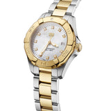 Tag Heuer Aquaracer Diamonds Mother of Pearl Dial Two Tone Steel Strap Watch for Men - WBD1422.BB0321 Buy Now By Tag Heuer